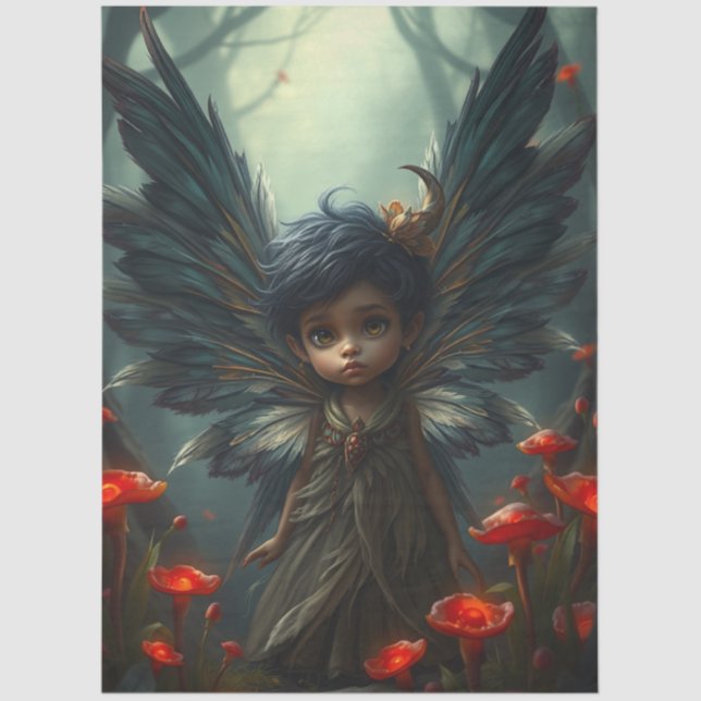 Feathered Fairy Fantasy  Tissue Paper (Front)
