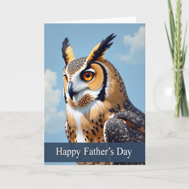 Feathered Fathers Day Grace Card (Front)