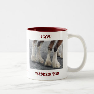 Feathered Feet Two-Tone Coffee Mug