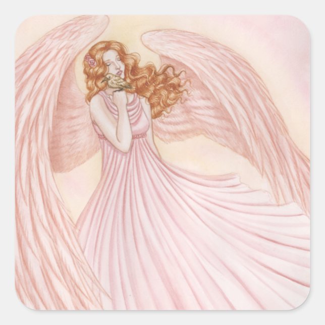 Feathered Friends Square Sticker (Front)