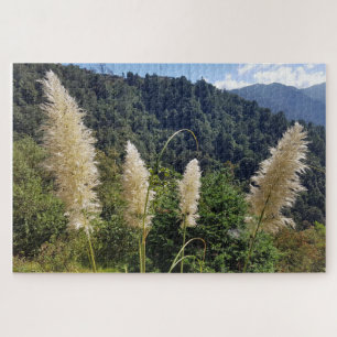 Feathered Grasses in the Highlands Jigsaw Puzzle