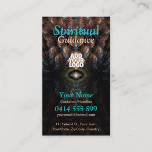 Feathered Heart Visionary Art New Age Fantasy Business Card