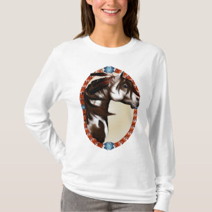 Feathered Paint Horse Oval Shirts