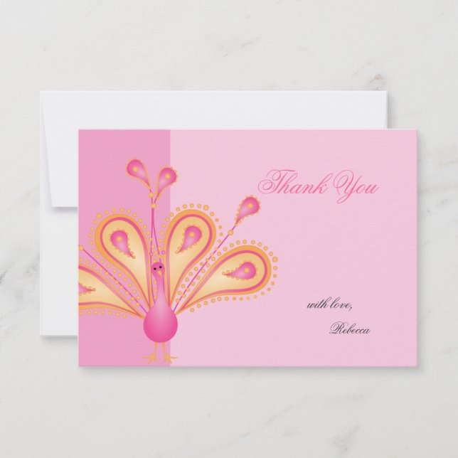 Feathered Thank You Card (Front)