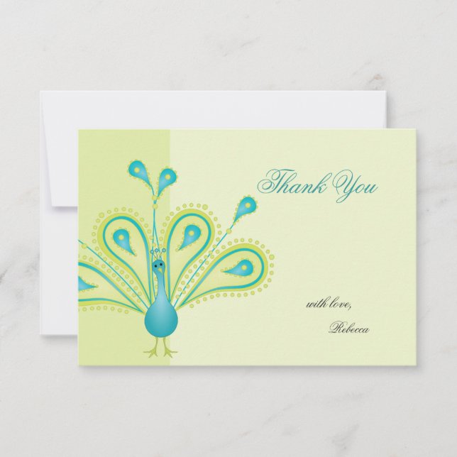 Feathered Thank You Card (Front)