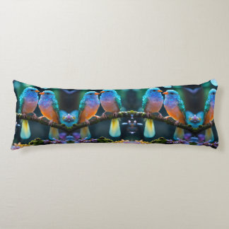 Feathered Tranquillity: Birds Design Body Pillow