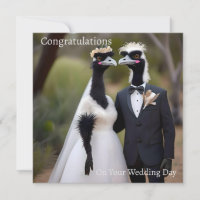 "Feathered Vows: An Emu-tiful Marriage Union"