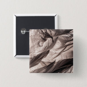 Feathers 15 Cm Square Badge