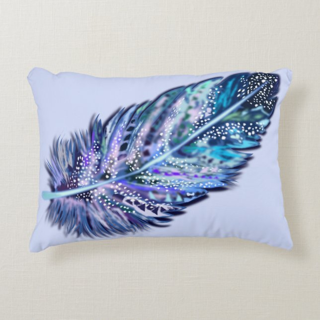 Feathers Accent Pillow - Your Colors (Front)