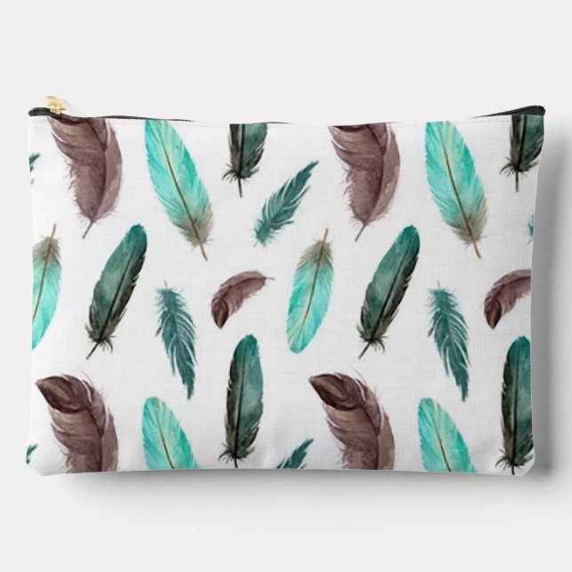 Feathers Accessory Pouch (Front)