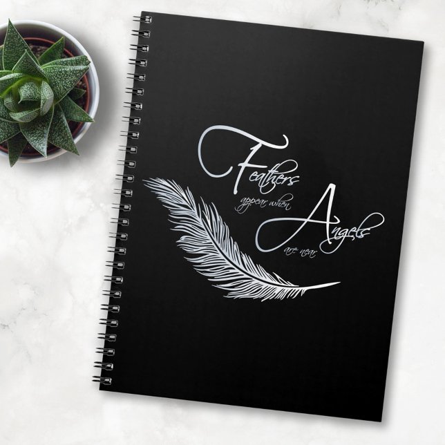 Feathers Appear When Angels Are Near Notebook (Creator Uploaded)