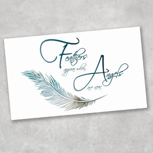 Feathers Appear When Angels Are Near Rectangular Sticker