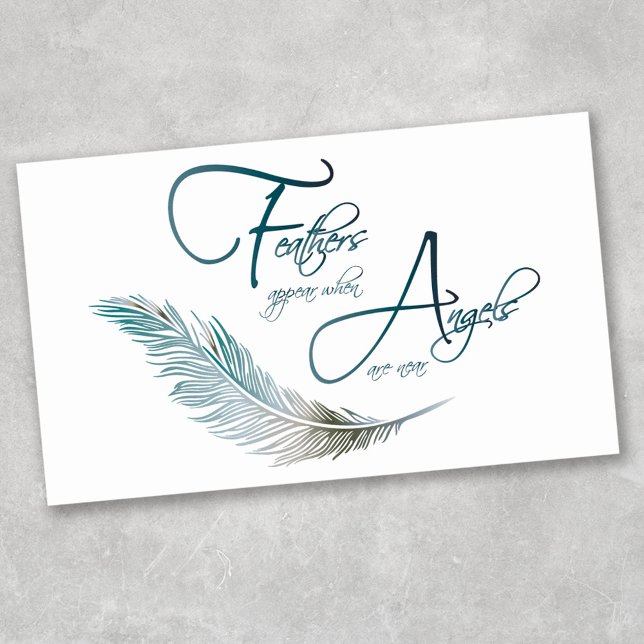 Feathers Appear When Angels Are Near Rectangular Sticker (Creator Uploaded)