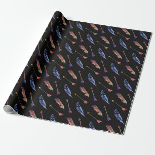 Feathers & Arrows Wrapping Paper