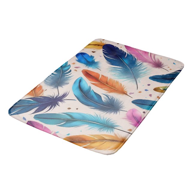 Feathers Bath Mat (Angled)