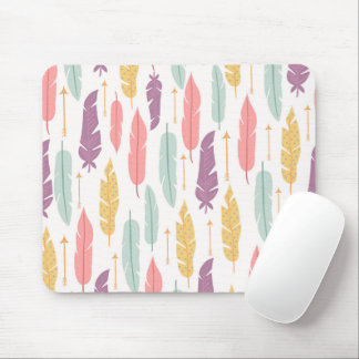 Feathers Boho Mouse pad
