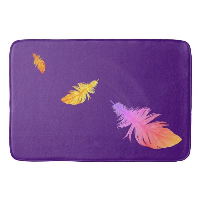 Feathers Design Bath Mat (Front)