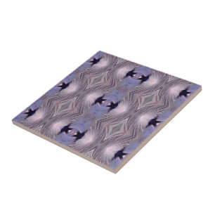 Feathers Diamond Pattern Tile