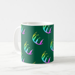  Feathers Dk Green   Coffee Mug