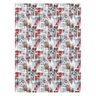 Feathers, ethnic . tablecloth