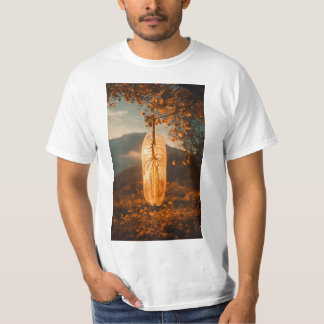 Feather's Grace - Elegant T-Shirt Designs