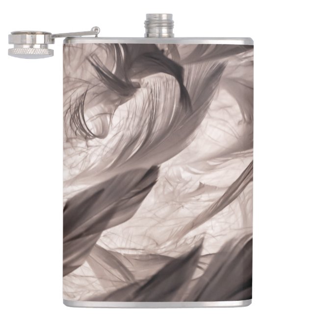 Feathers Hip Flask (Opened)
