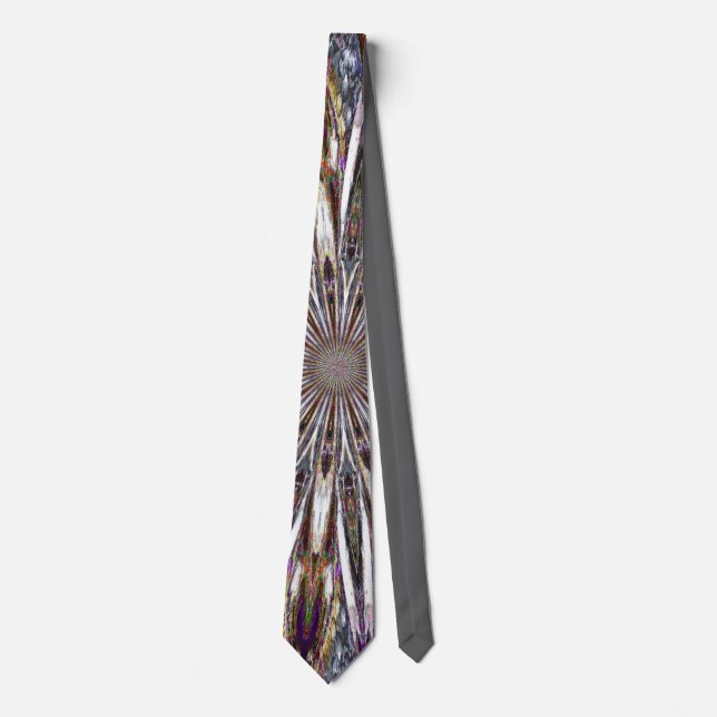 Feathers Kaleidoscope Tie (Front)