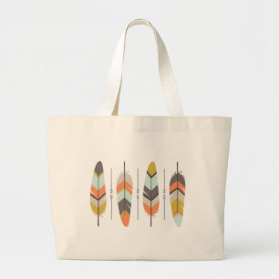 Feathers Large Tote Bag