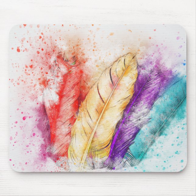Feathers Mouse Mat (Front)
