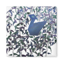 FEATHERS OF ETERNAL LOVE PEACOCK MAGNET