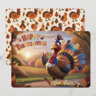 Feathers of Gratitude Holiday Card