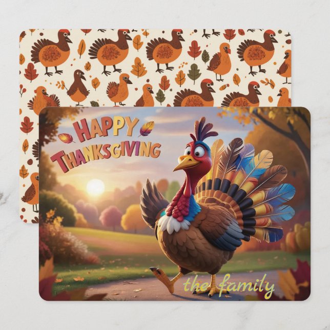 Feathers of Gratitude Holiday Card (Front/Back)