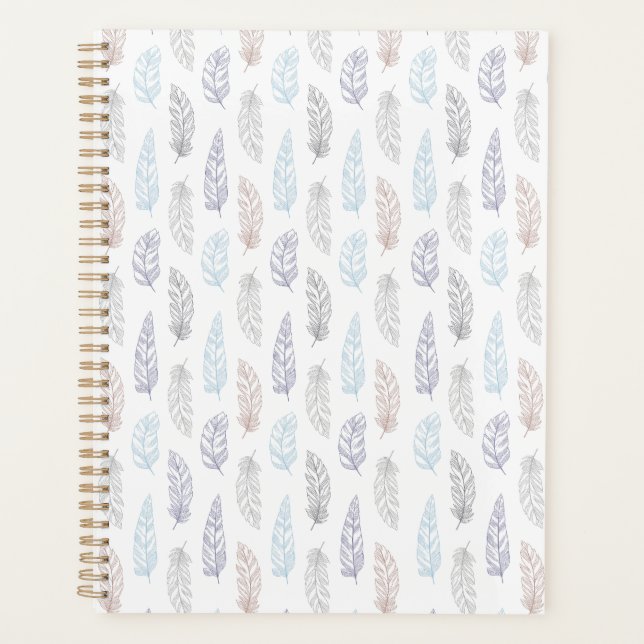 Feathers pattern   planner (Front)