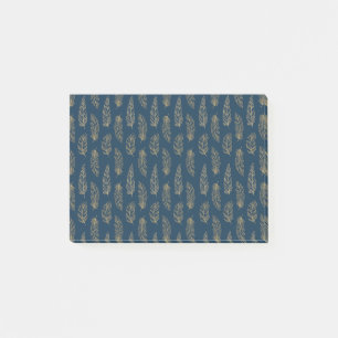 Feathers pattern post-it notes