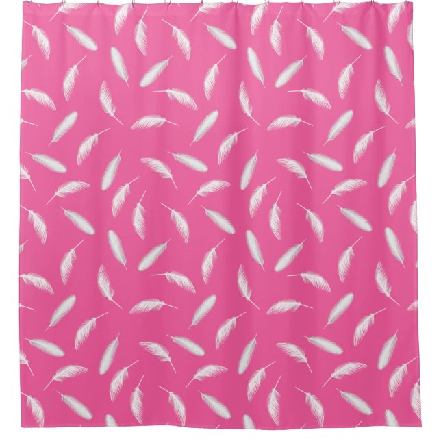 Feathers pattern shower curtain (Front)