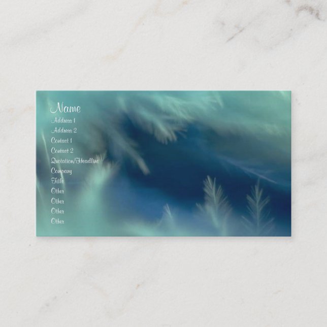 Feathers Profile Card (Front)