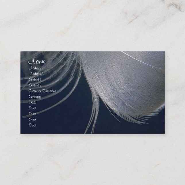 Feathers Profile Card (Front)