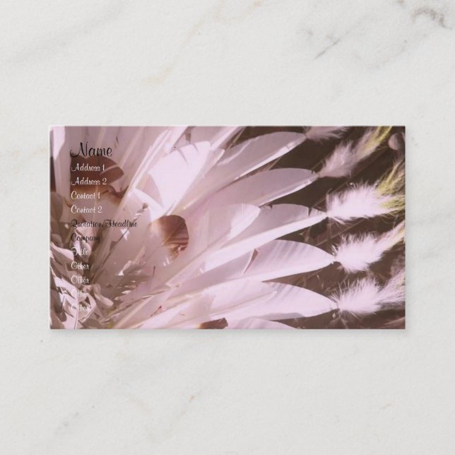 Feathers Profile Card (Front)