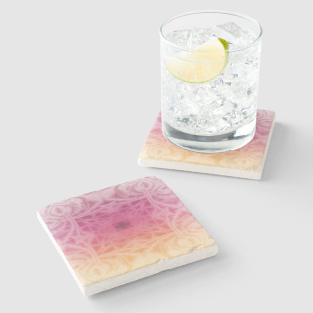 Feathers Stone Coaster (Side)