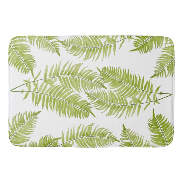 Feathery Fern on a Bath Mat (Front)