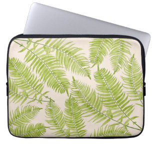 Feathery Fern on a Laptop Sleeve 