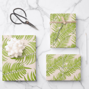 Feathery Fern on a Wrapping Paper Set