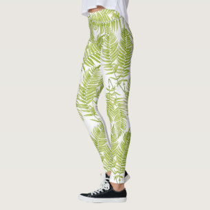 Feathery Fern on Leggings