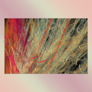 Feathery Fractal Poster