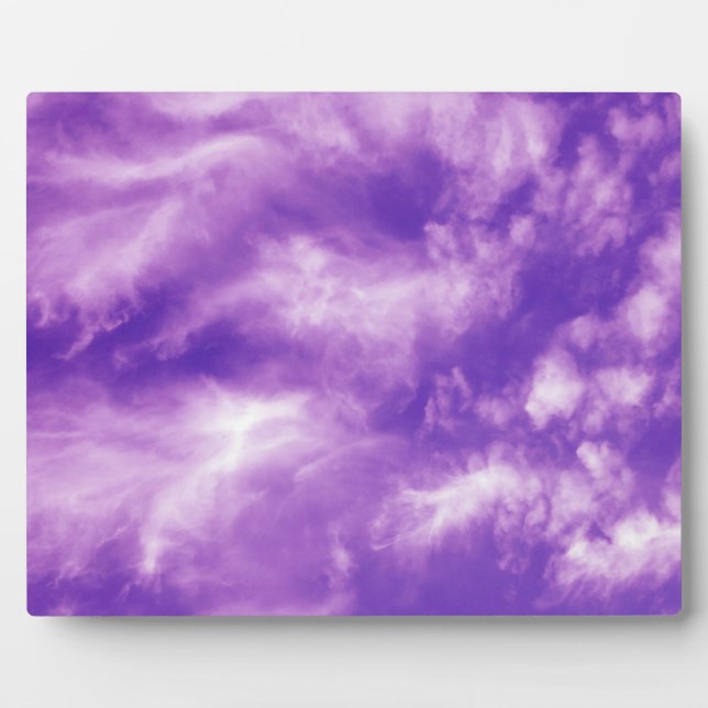 Feathery Purple Sky Plaque (Front)