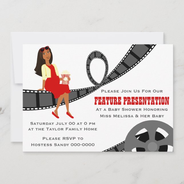 Feature Presentation Baby Shower Invitation (Front)