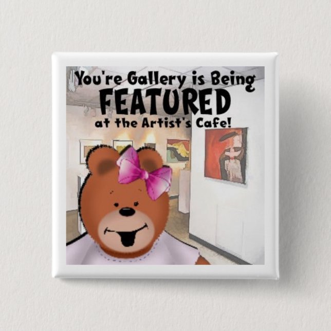 Featured Gallery  15 Cm Square Badge (Front)