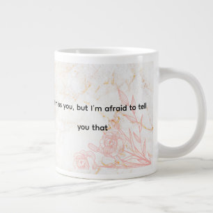 . Featuring the heartfelt message “I miss you Large Coffee Mug
