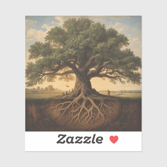 featuring the outline of a majestic oak tree (Sheet)