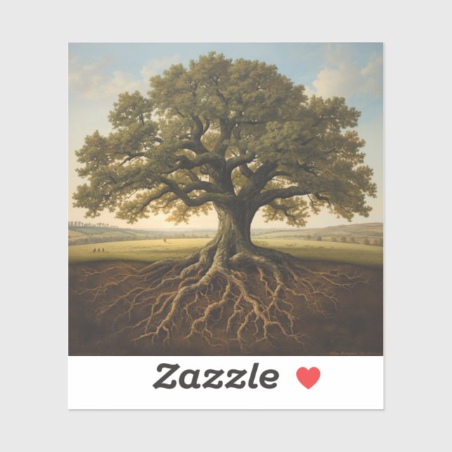 featuring the outline of a majestic oak tree (Sheet)